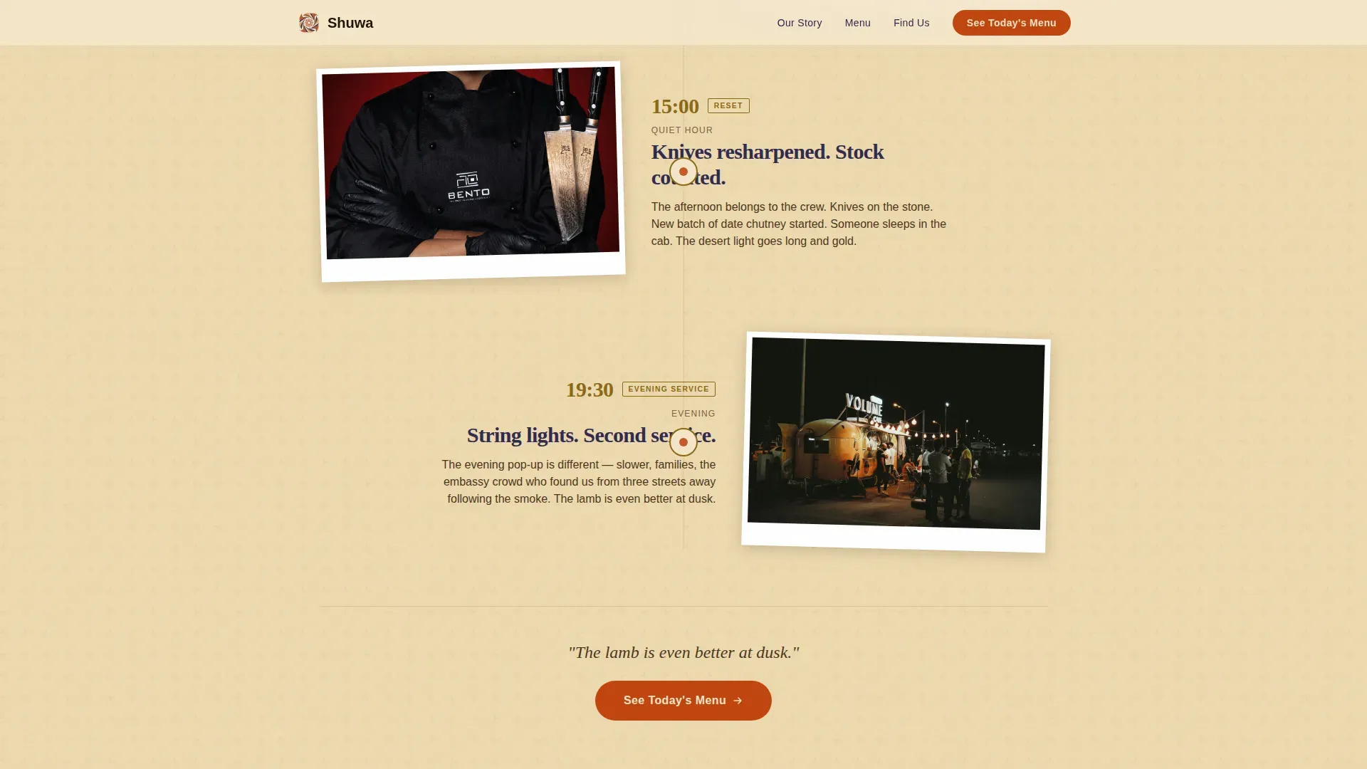 Omani Food Truck Landing Page Template