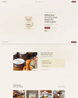 Small Batch Artisan Food Landing Page Template