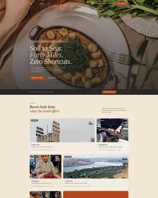 Artisan Food Truck Landing Page Template