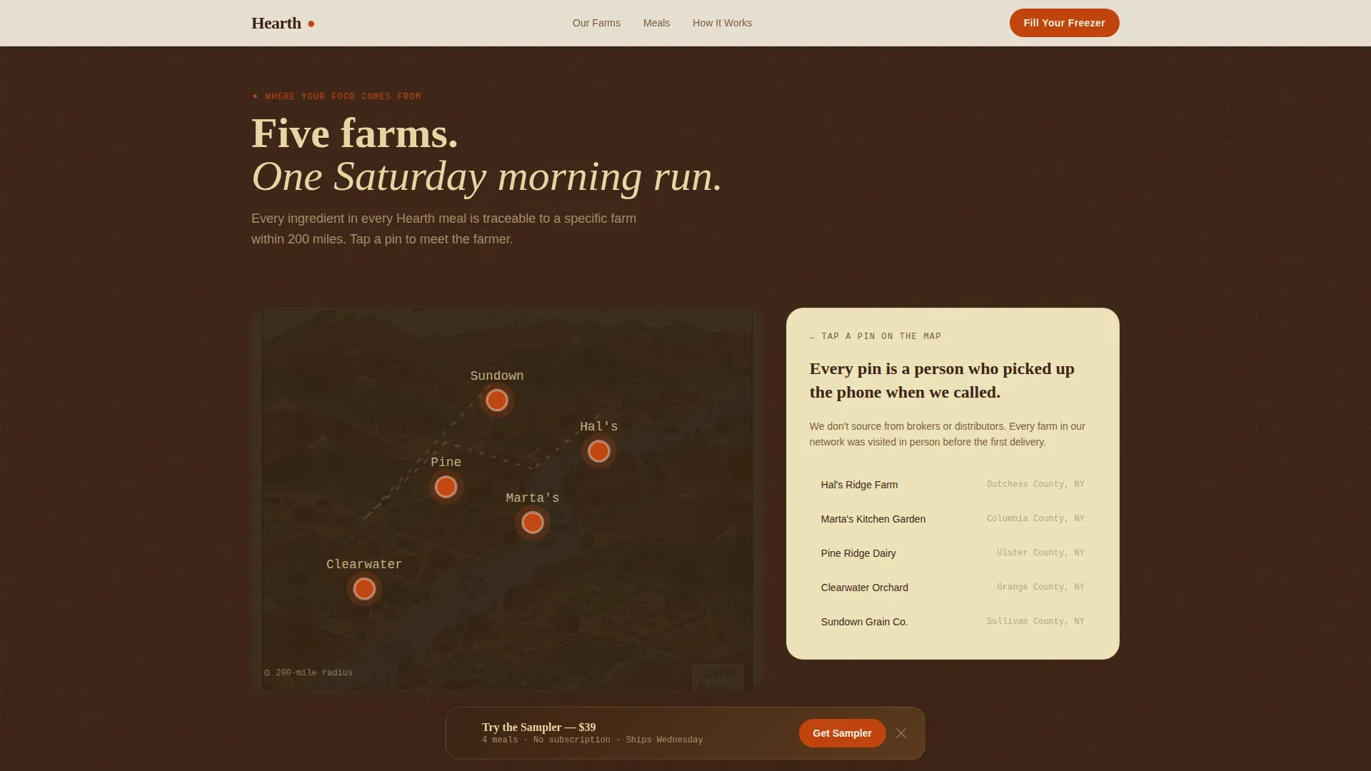 Organic Frozen Meals Landing Page Template