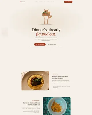 Premium Organic Delivery Landing Page Template