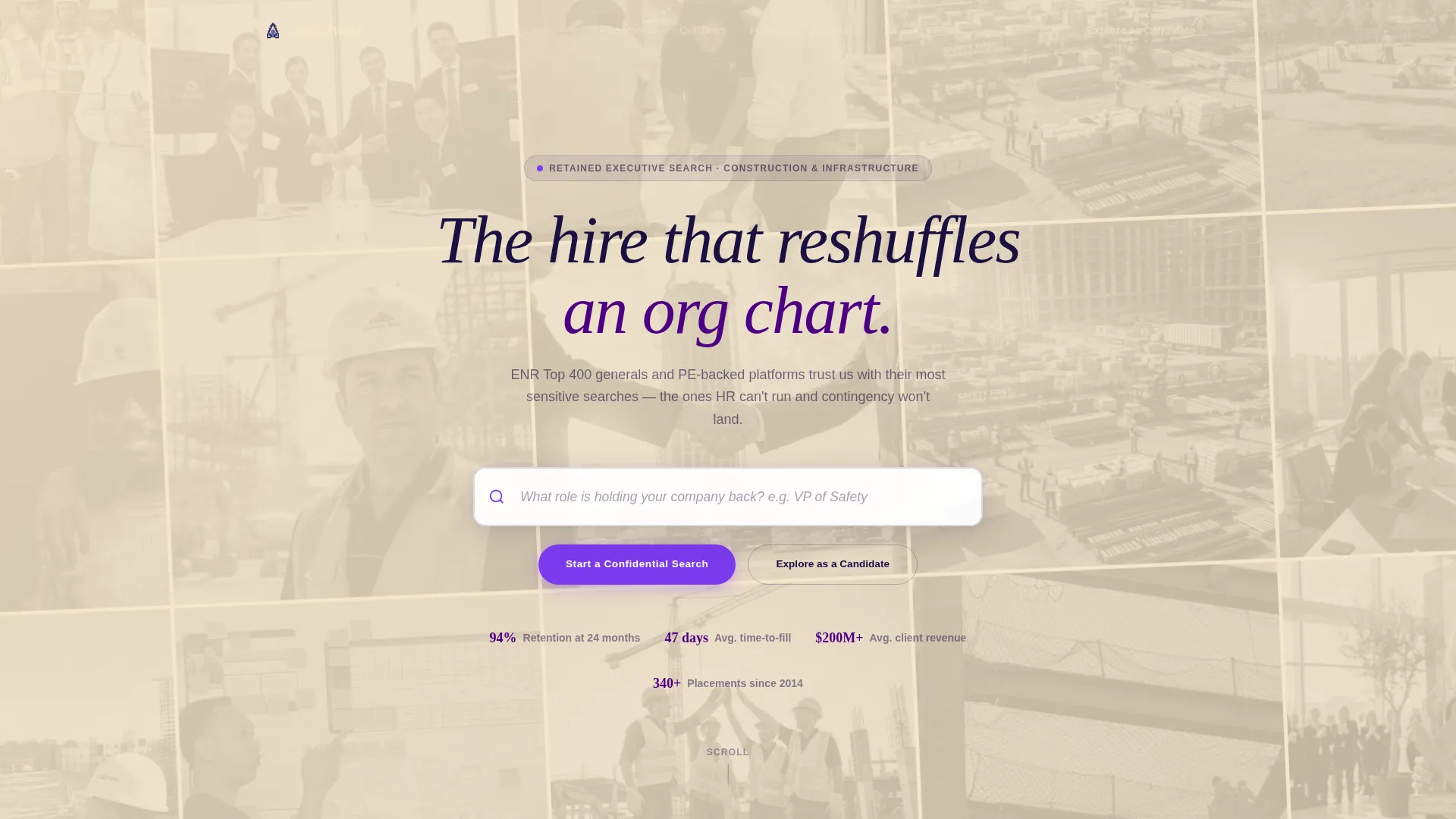 Recruitment & Hiring Specialist Portfolio Website Template
