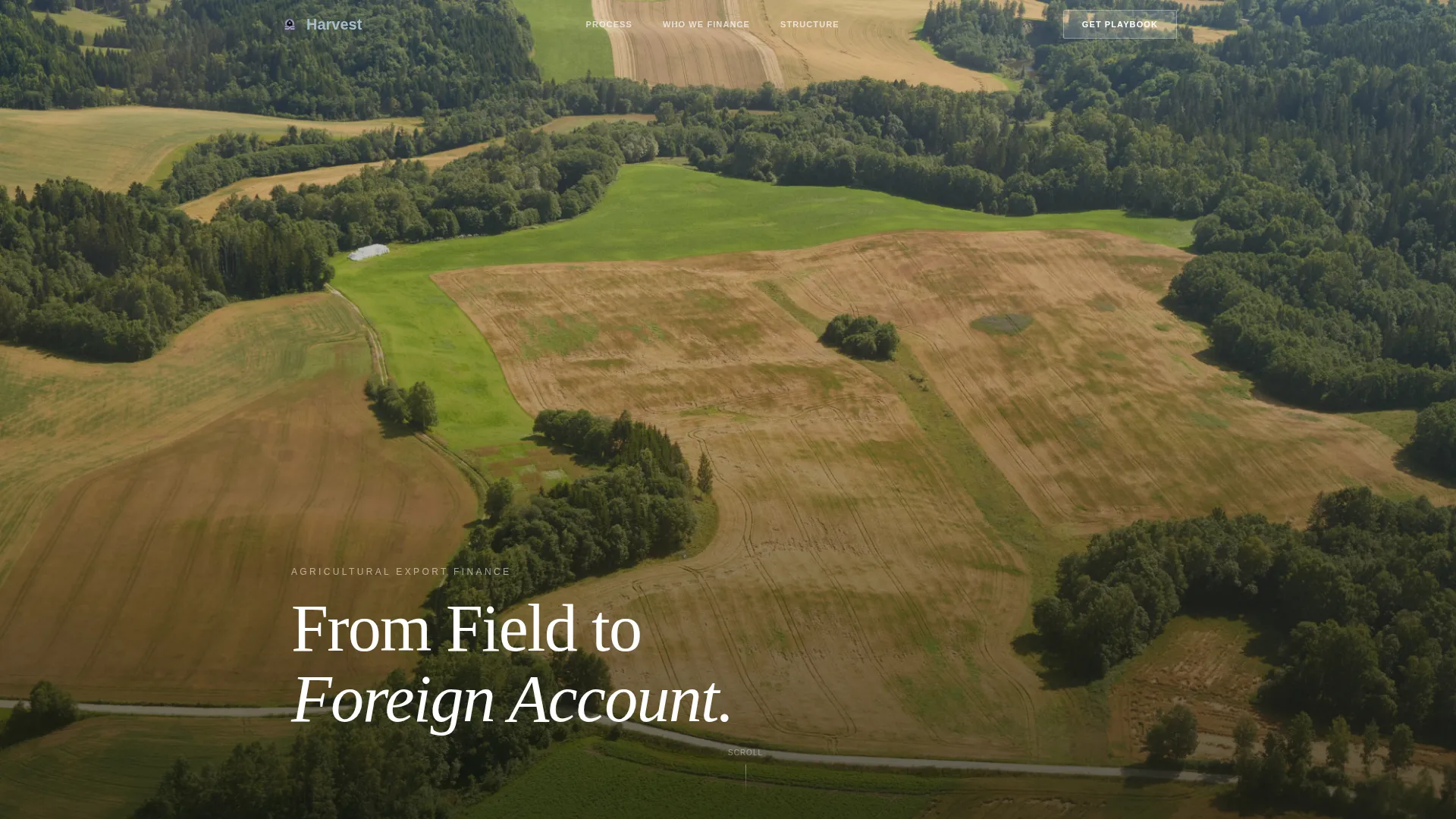 Agricultural Export Finance Landing Page Template