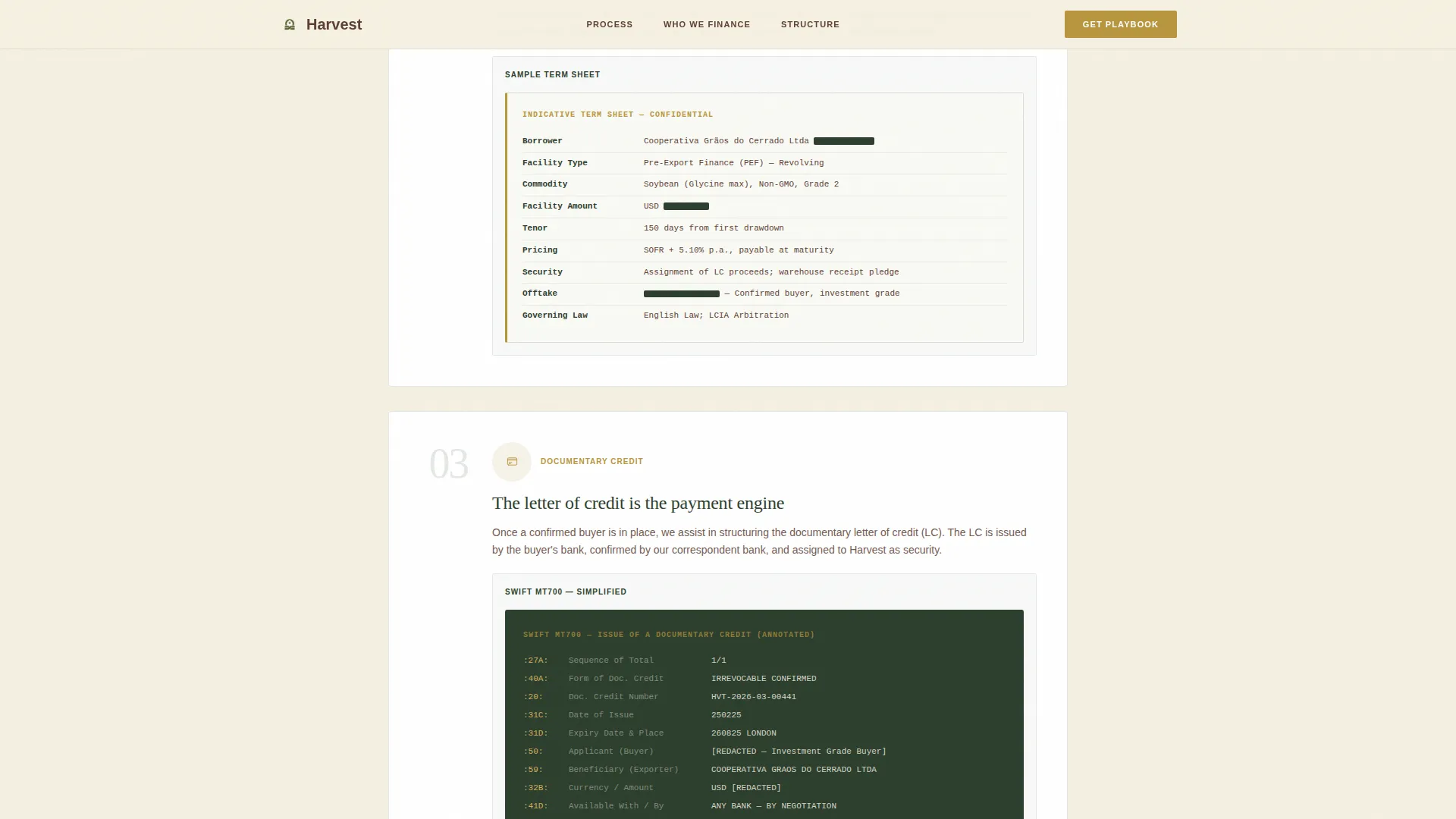 Agricultural Export Finance Landing Page Template