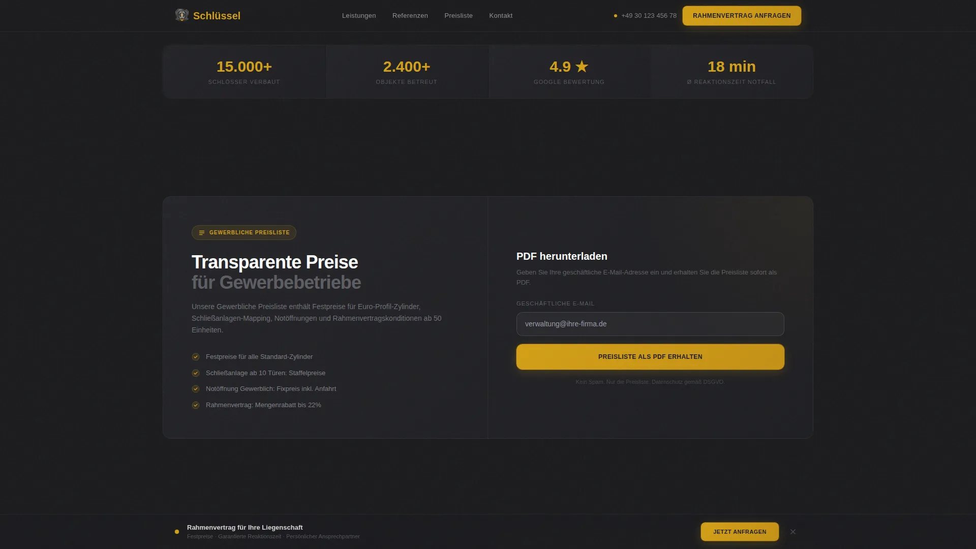 Precision Security Services | Free Website Template | Rocket