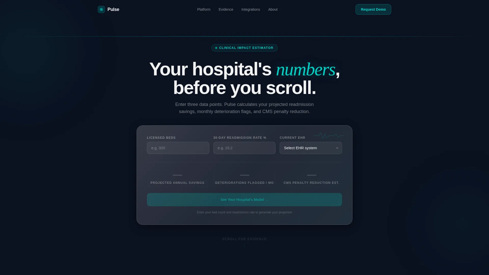 Predictive Medical Device Landing Page Template