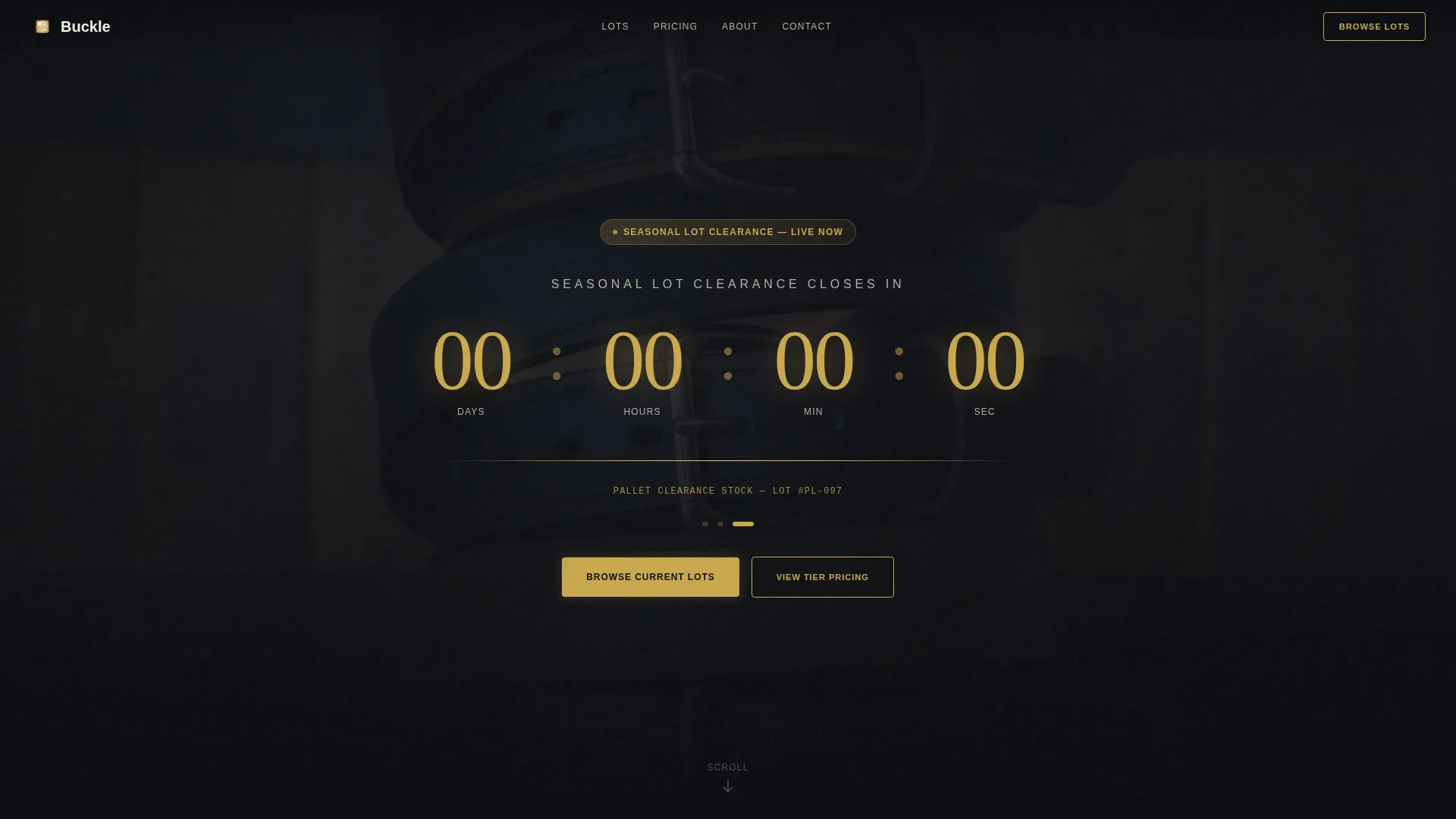 Belts & Suspenders Store Pricing Website Template