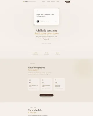 Wellness Retreat & Resort Booking Website Template