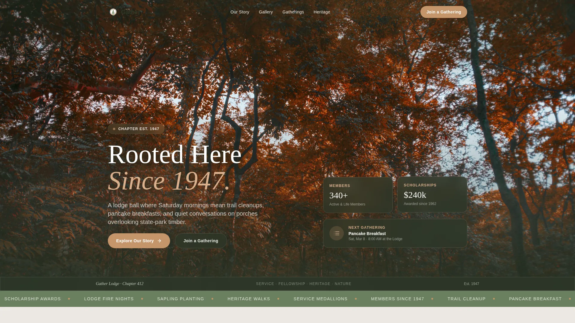 Alumni & Membership Association Professional Website Template