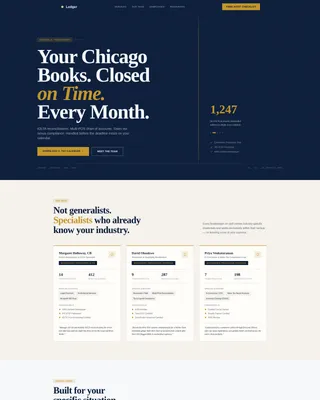 Bookkeeper Booking Website Template
