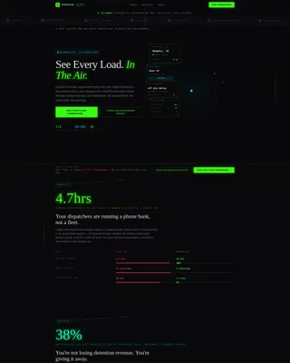 AR Logistics Landing Page Template for TMS