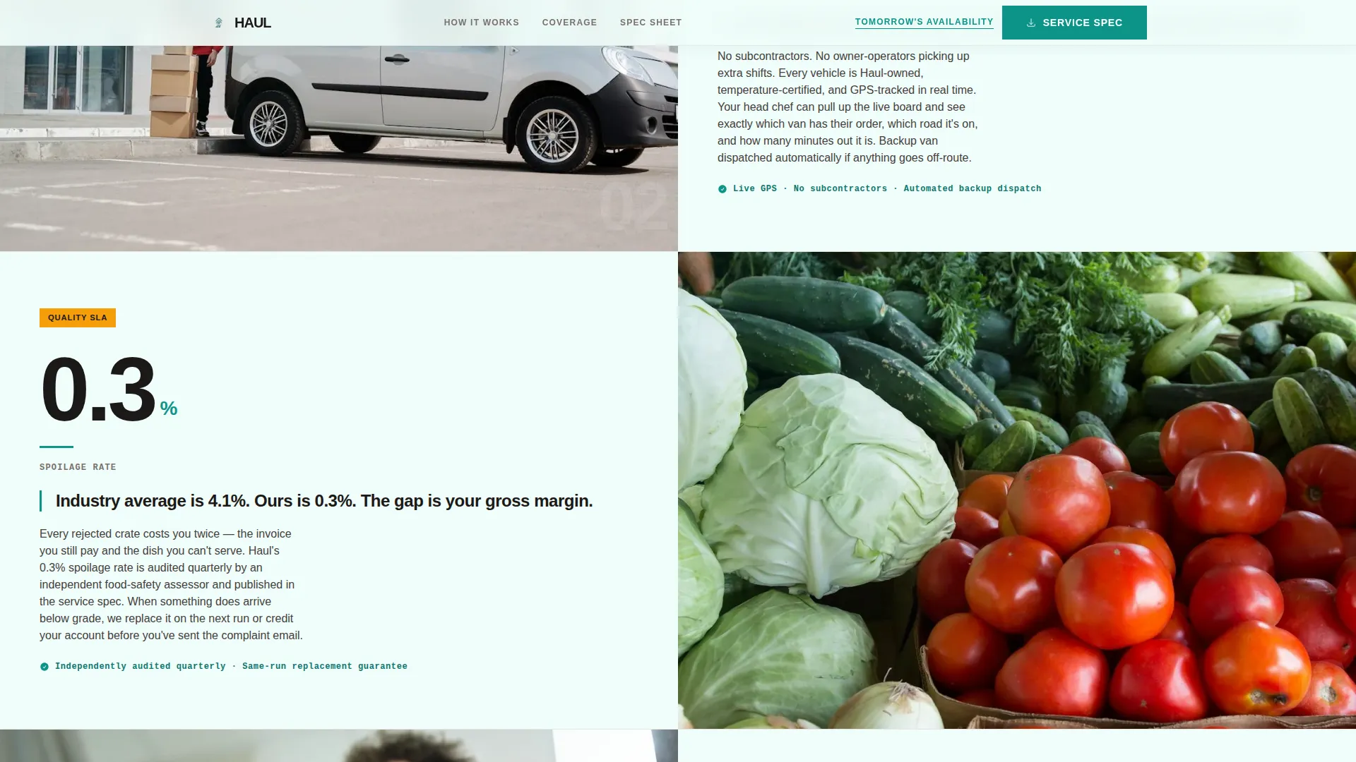 Reliable Produce | Free Website Template | Rocket