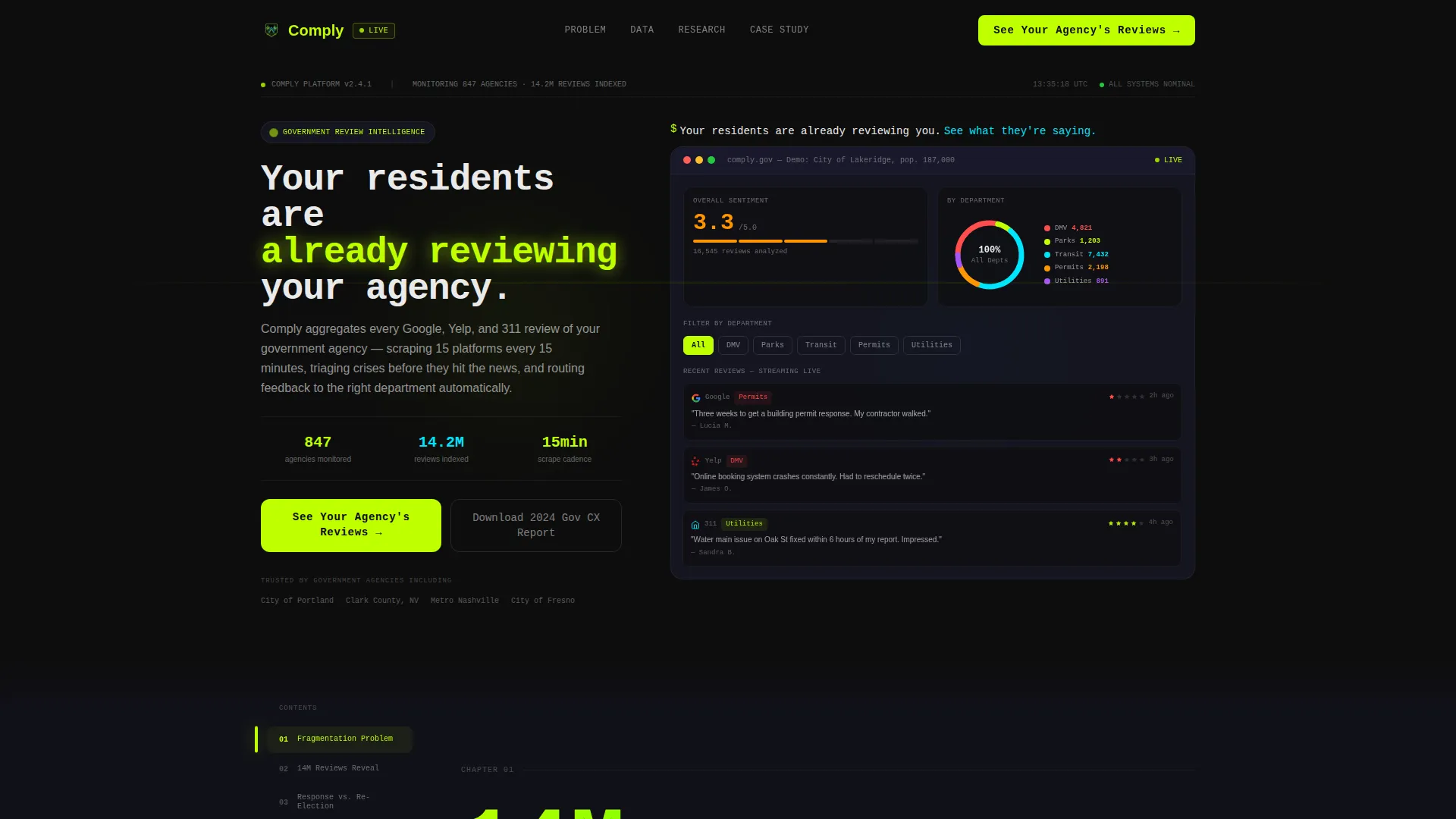 Government Software & SaaS Reviews Website Template
