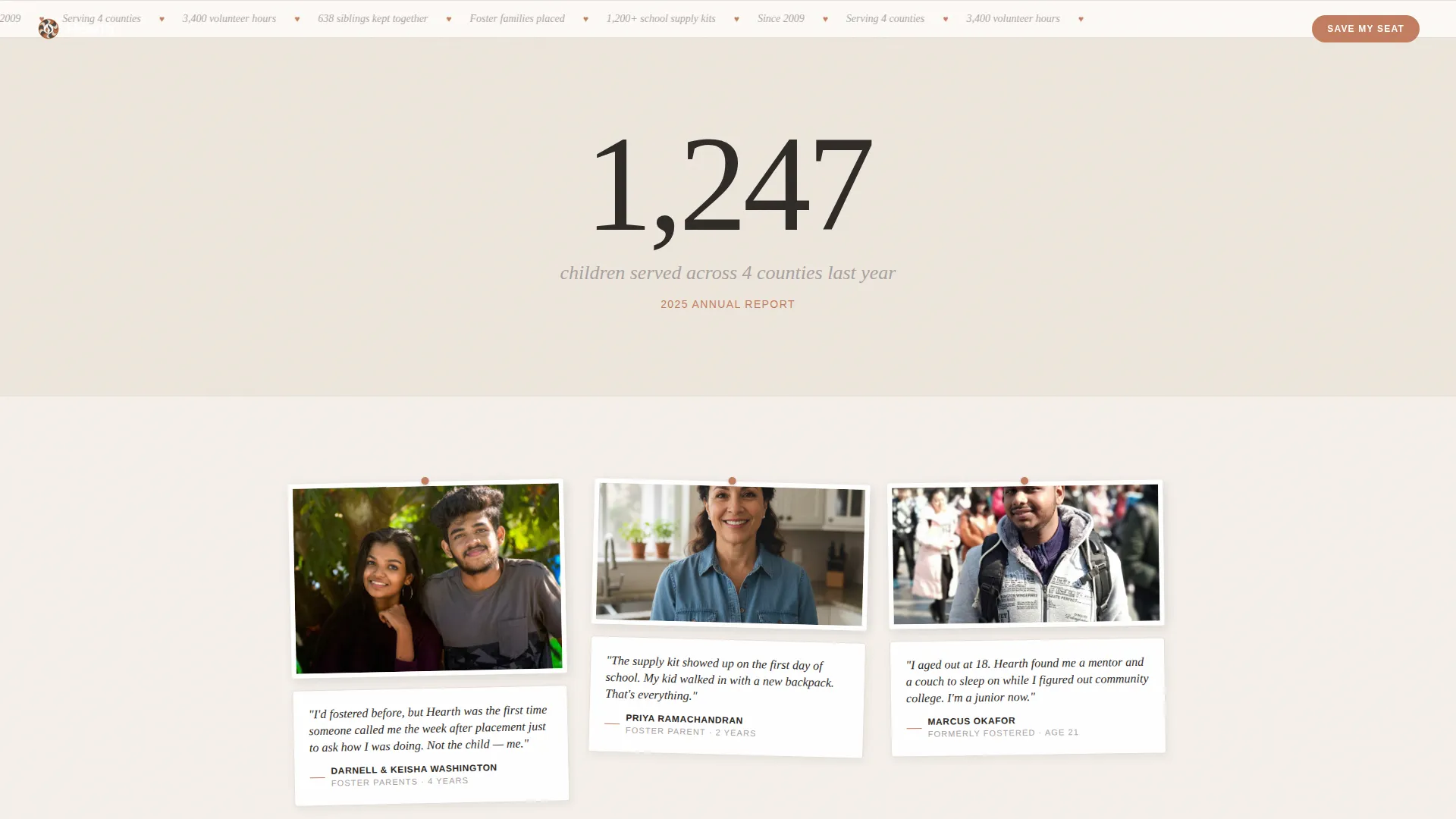 Child Welfare Nonprofit Reviews Website Template