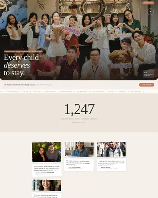 Child Welfare Nonprofit Reviews Website Template
