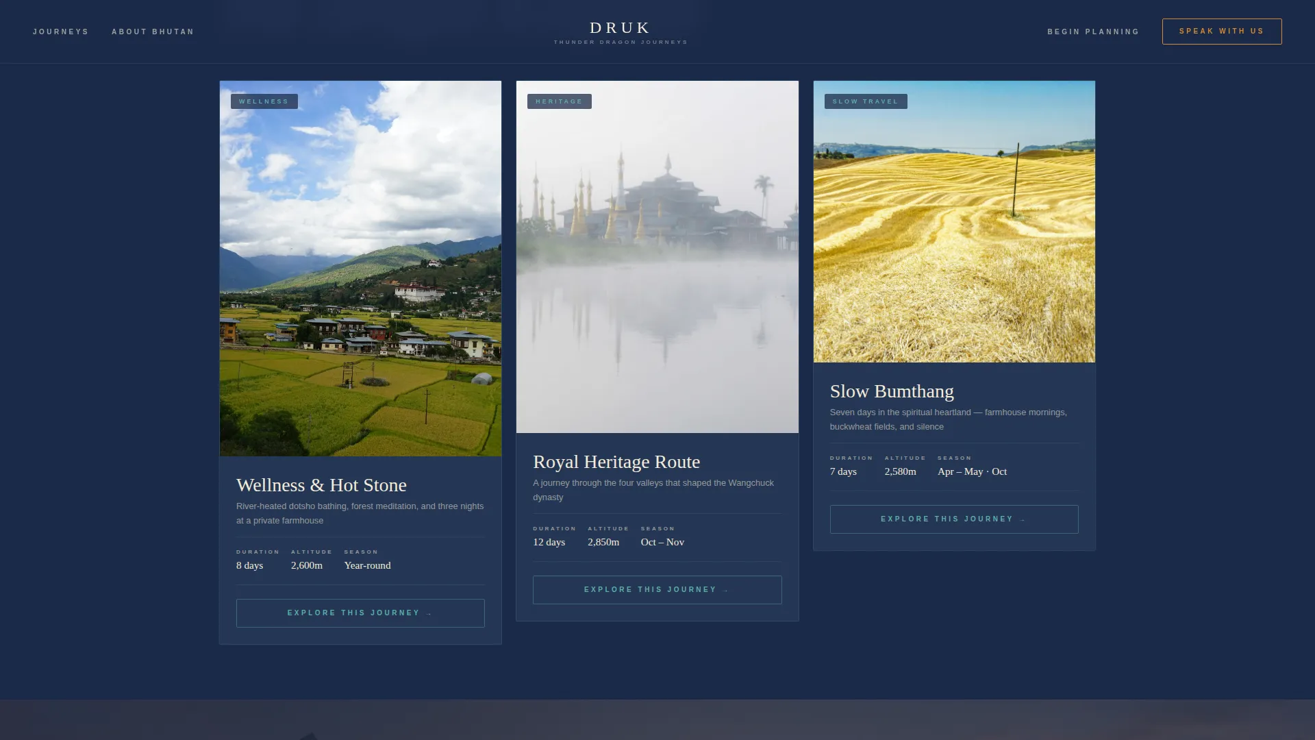 Bhutan Travel Reviews Website Template