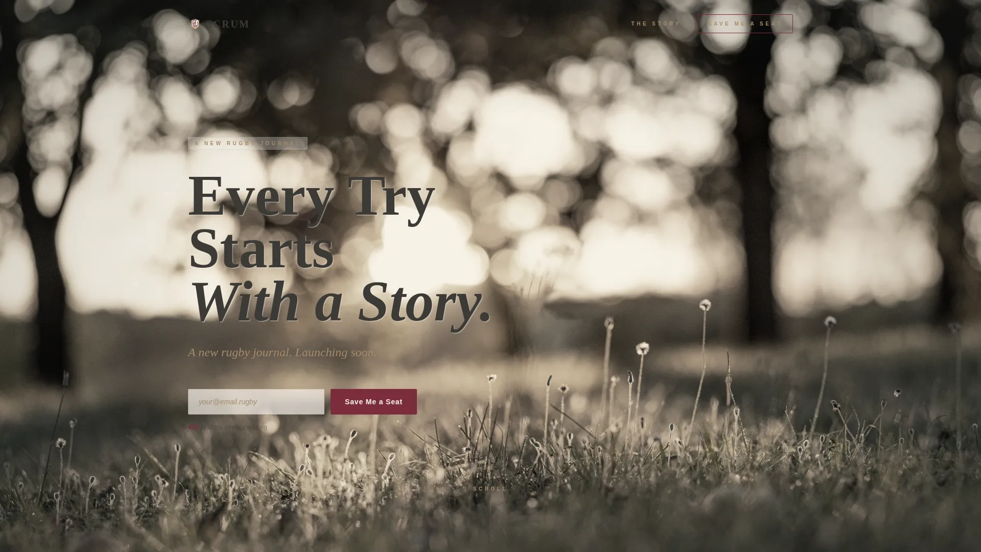 Complete Sports Blog Pre-Launch & Coming Soon Website Template