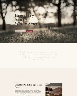 Complete Sports Blog Pre-Launch & Coming Soon Website Template