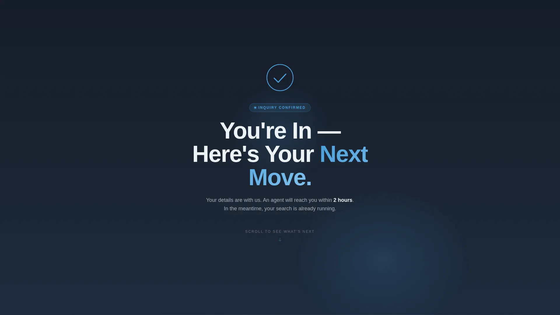 Real Estate Agency Booking Confirmation Website Template