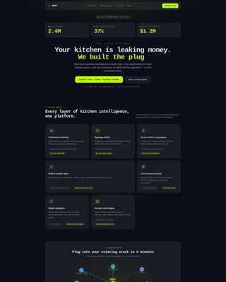 Precision Food Technology Landing Page Template