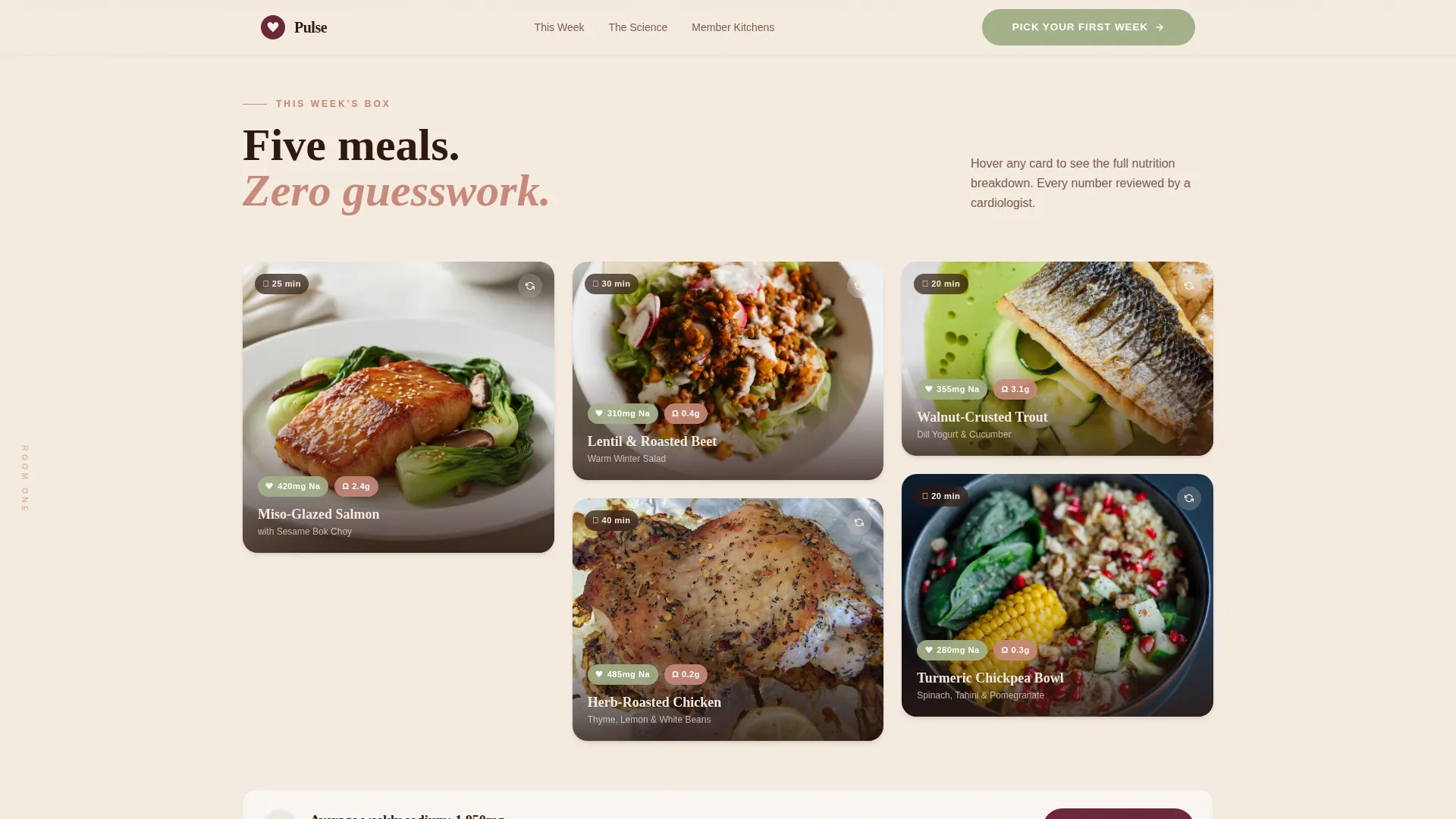 Wholesome Mealkit | Free Website Template | Rocket