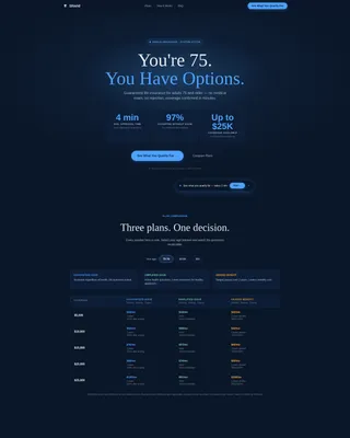Authoritative Senior Insurance Landing Page Template
