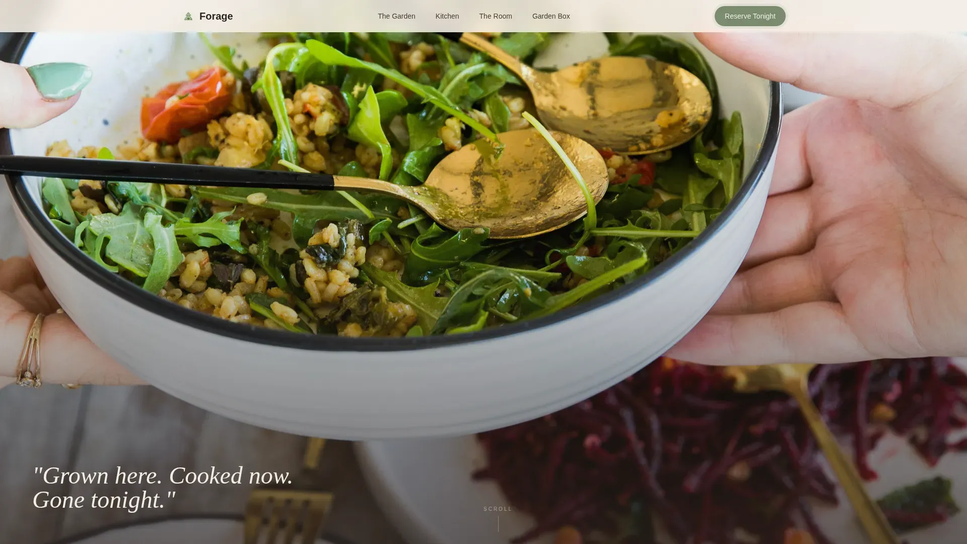 Gourmet Restaurant Landing Page Template