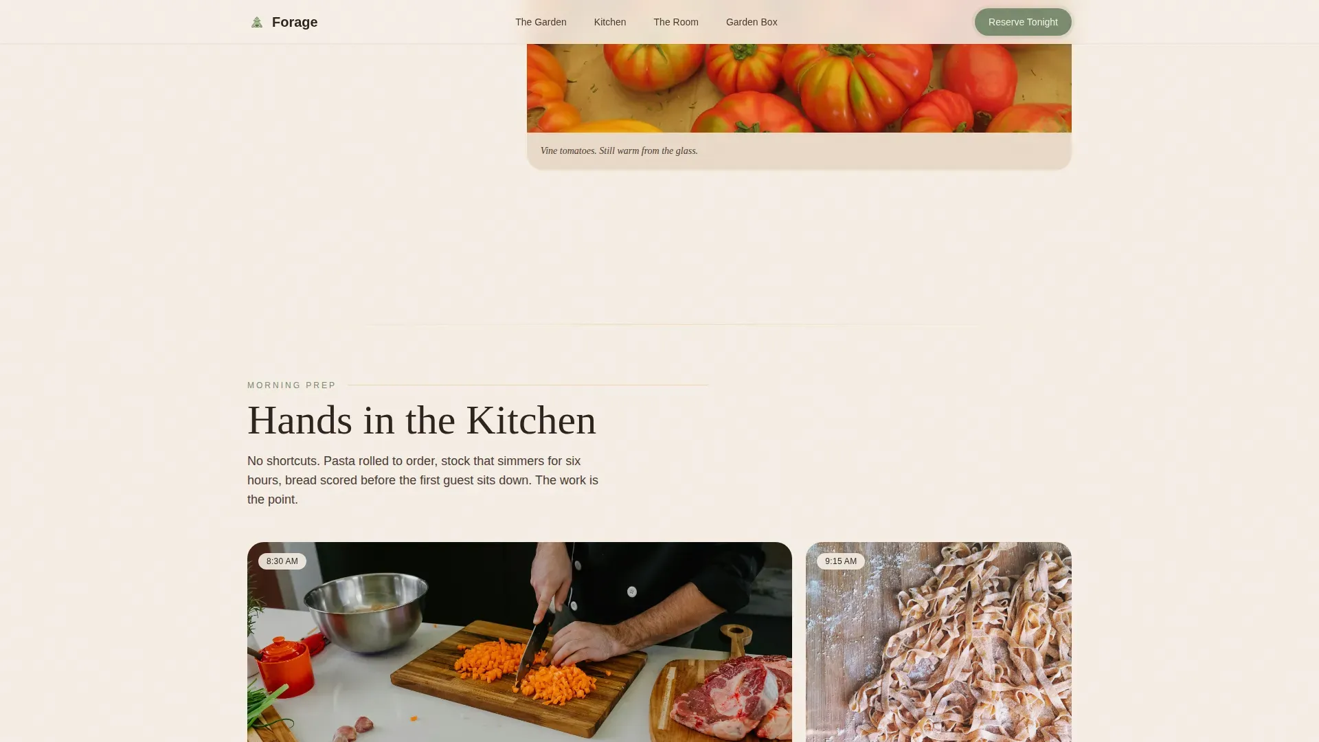 Gourmet Restaurant Landing Page Template