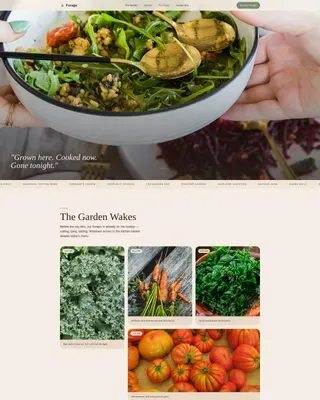 Gourmet Restaurant Landing Page Template