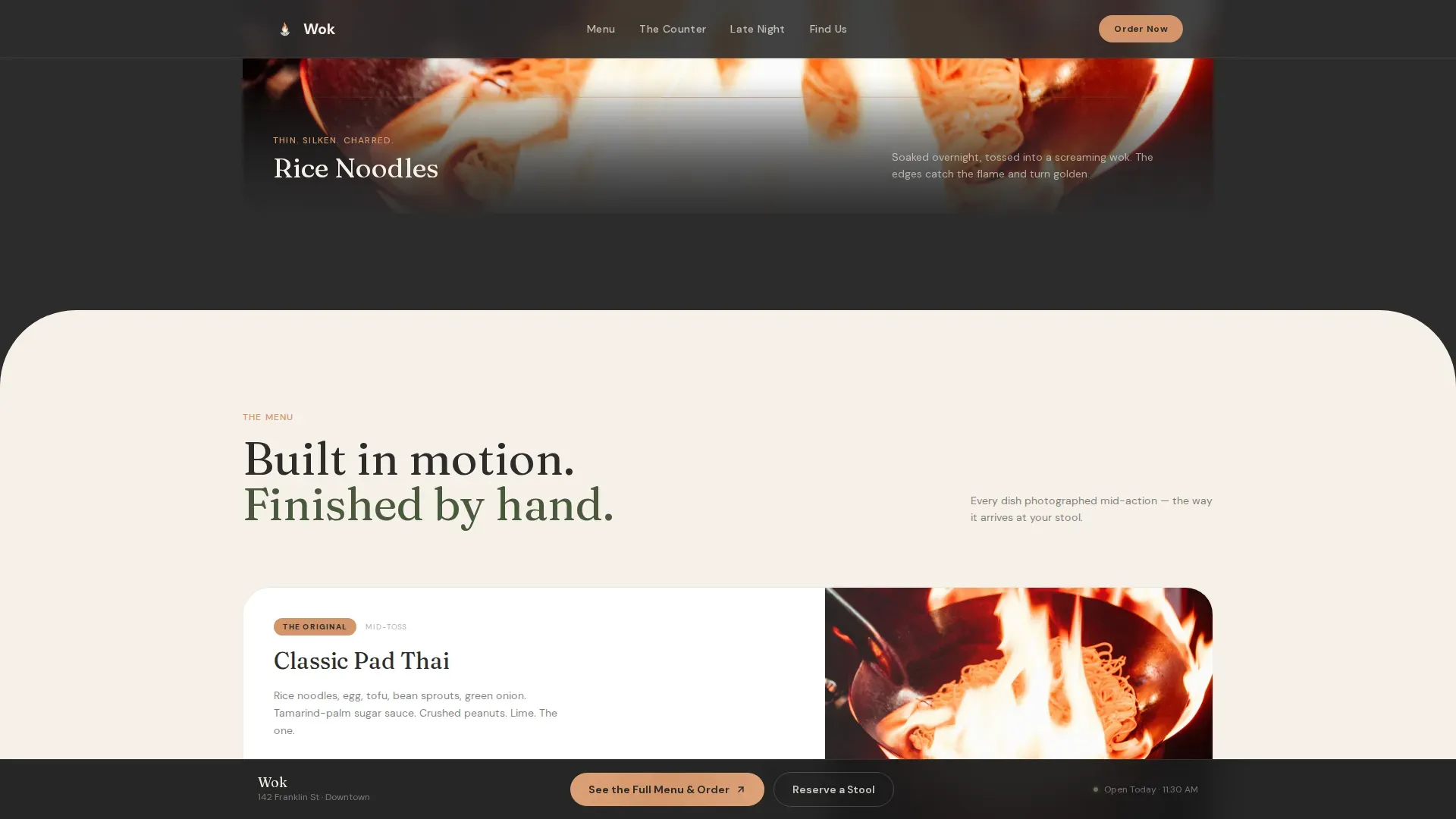 Elevated Thai Landing Page Template