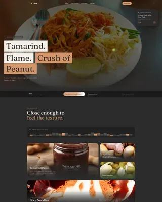 Elevated Thai Landing Page Template