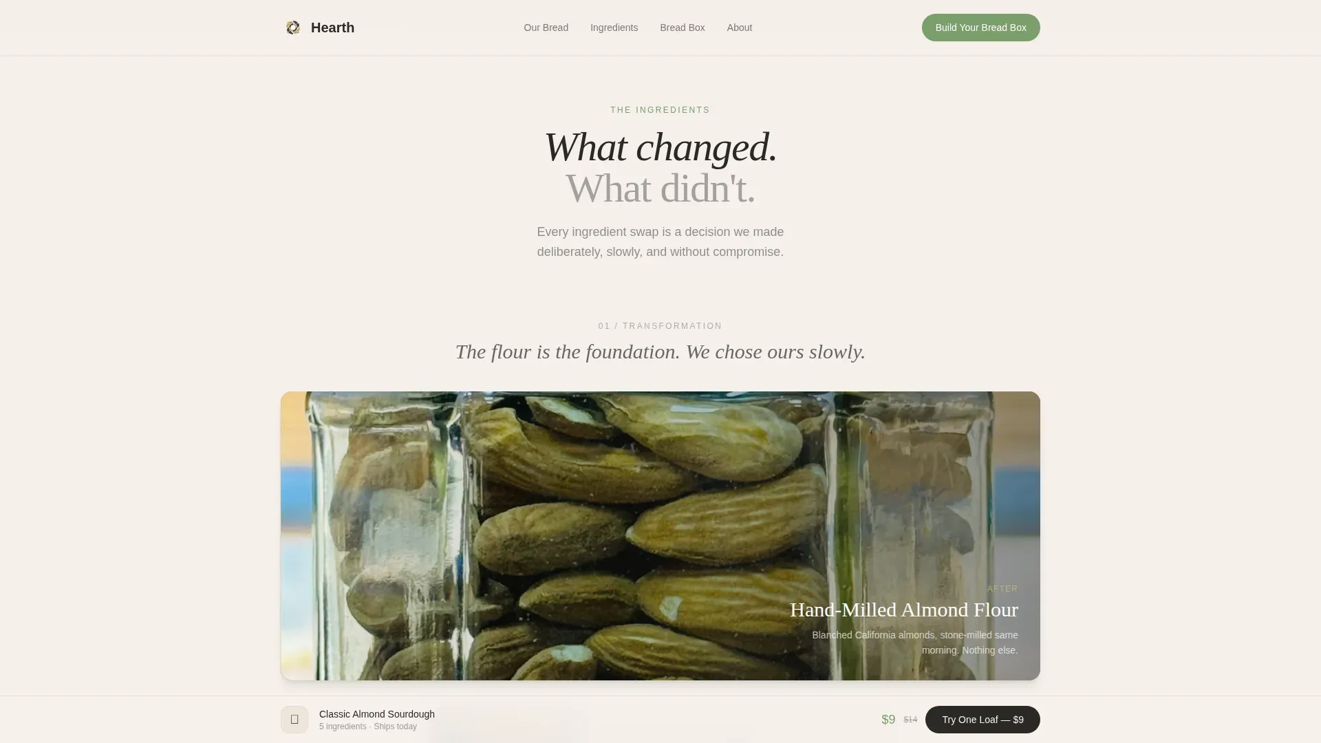 Wholesome Bakery Landing Page Template
