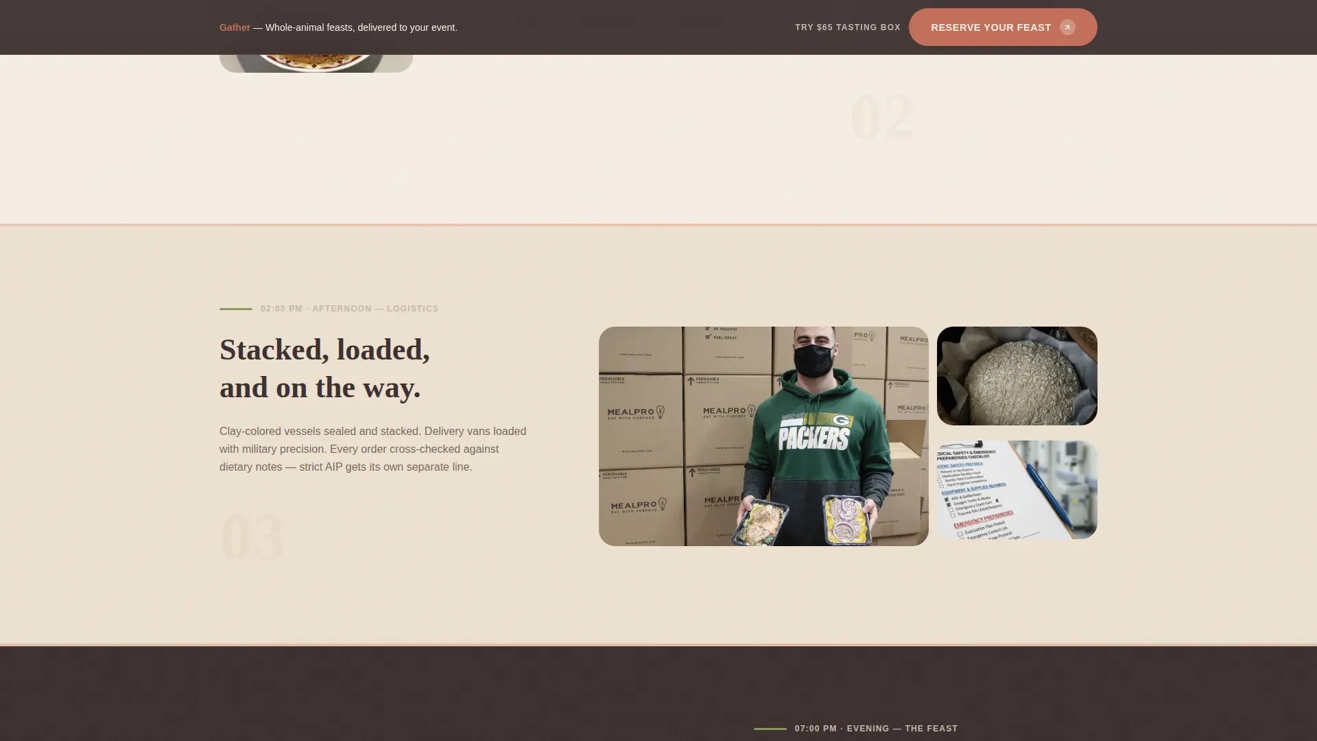 Ancestral Catering Landing Page Template