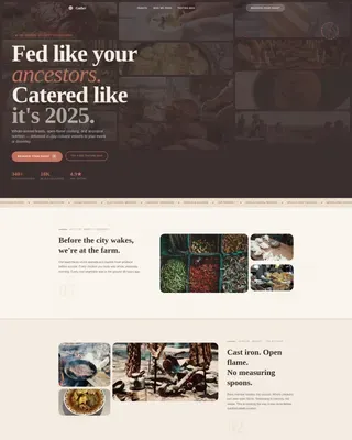 Ancestral Catering Landing Page Template