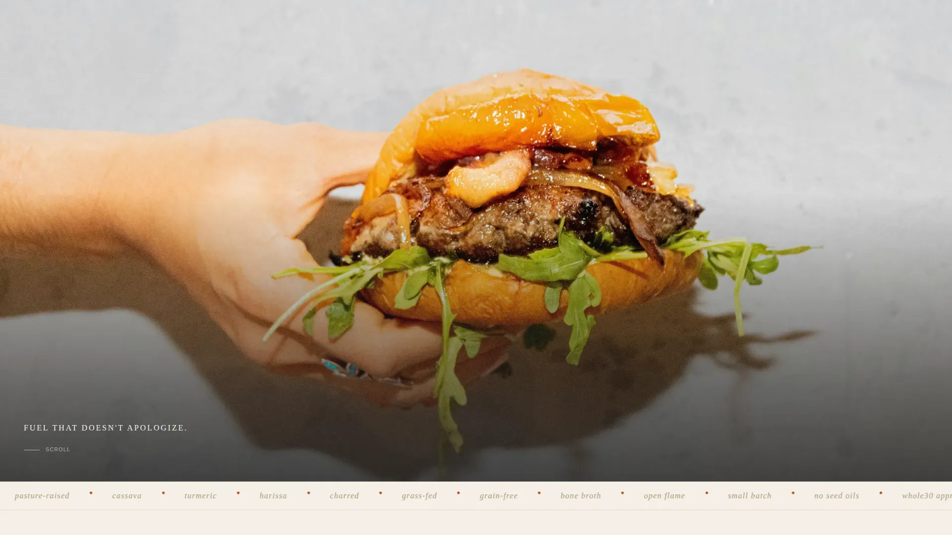 Wholesome Food Truck Landing Page Template