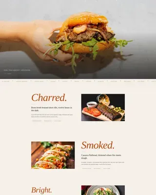 Wholesome Food Truck Landing Page Template