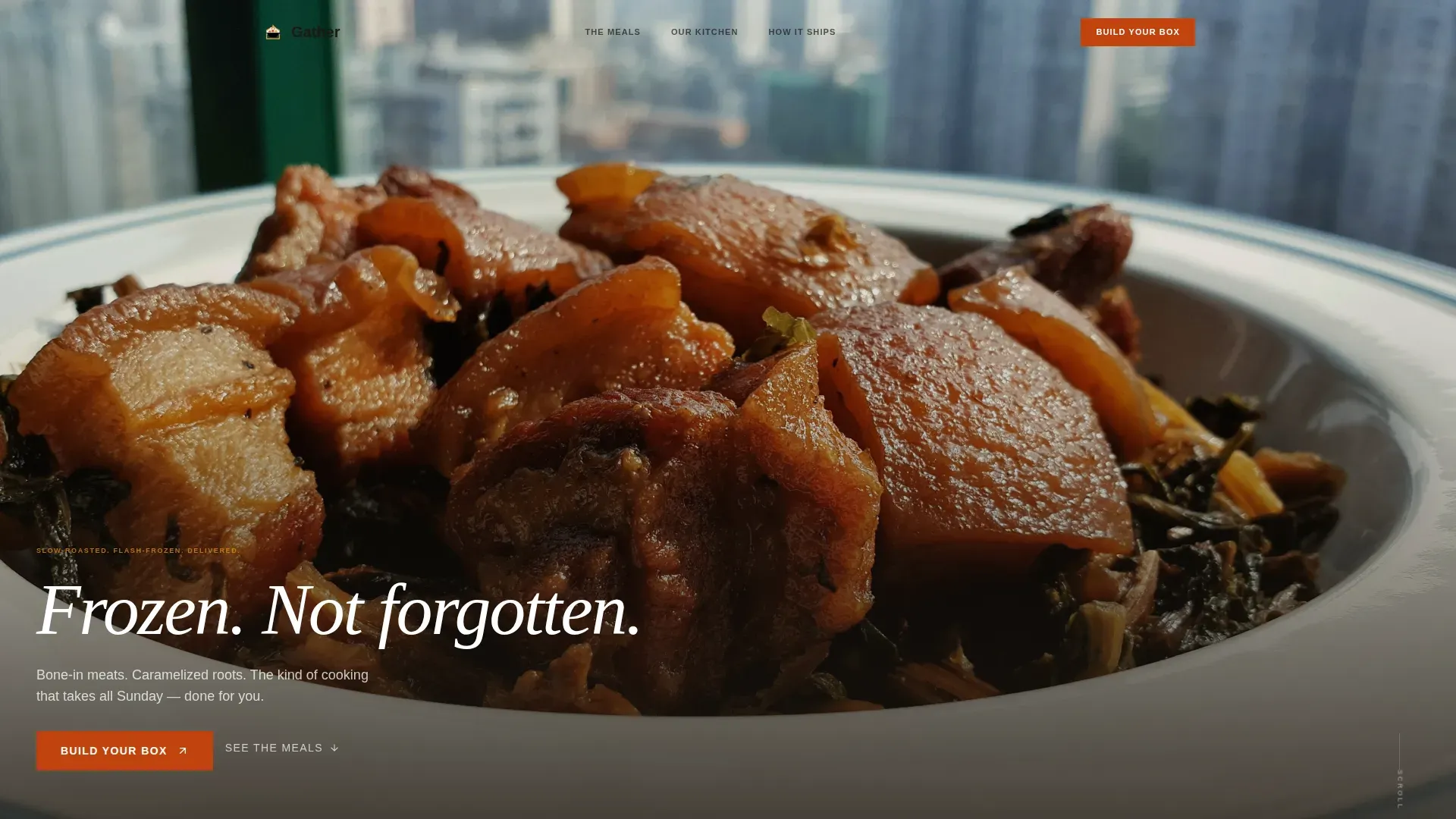 Artisan Frozen Food Landing Page Template