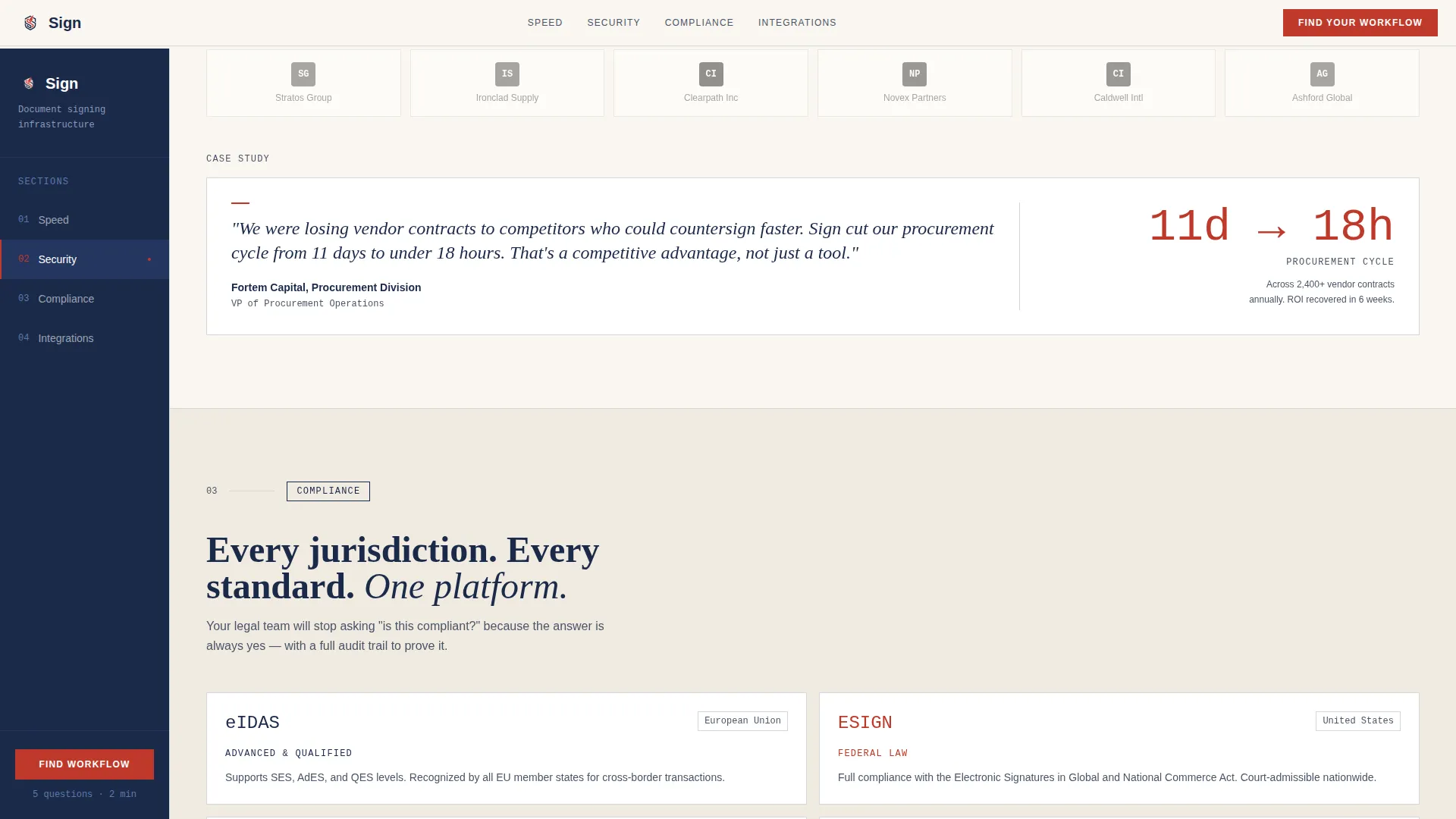 LegalTech & Compliance Software Portfolio Website Template