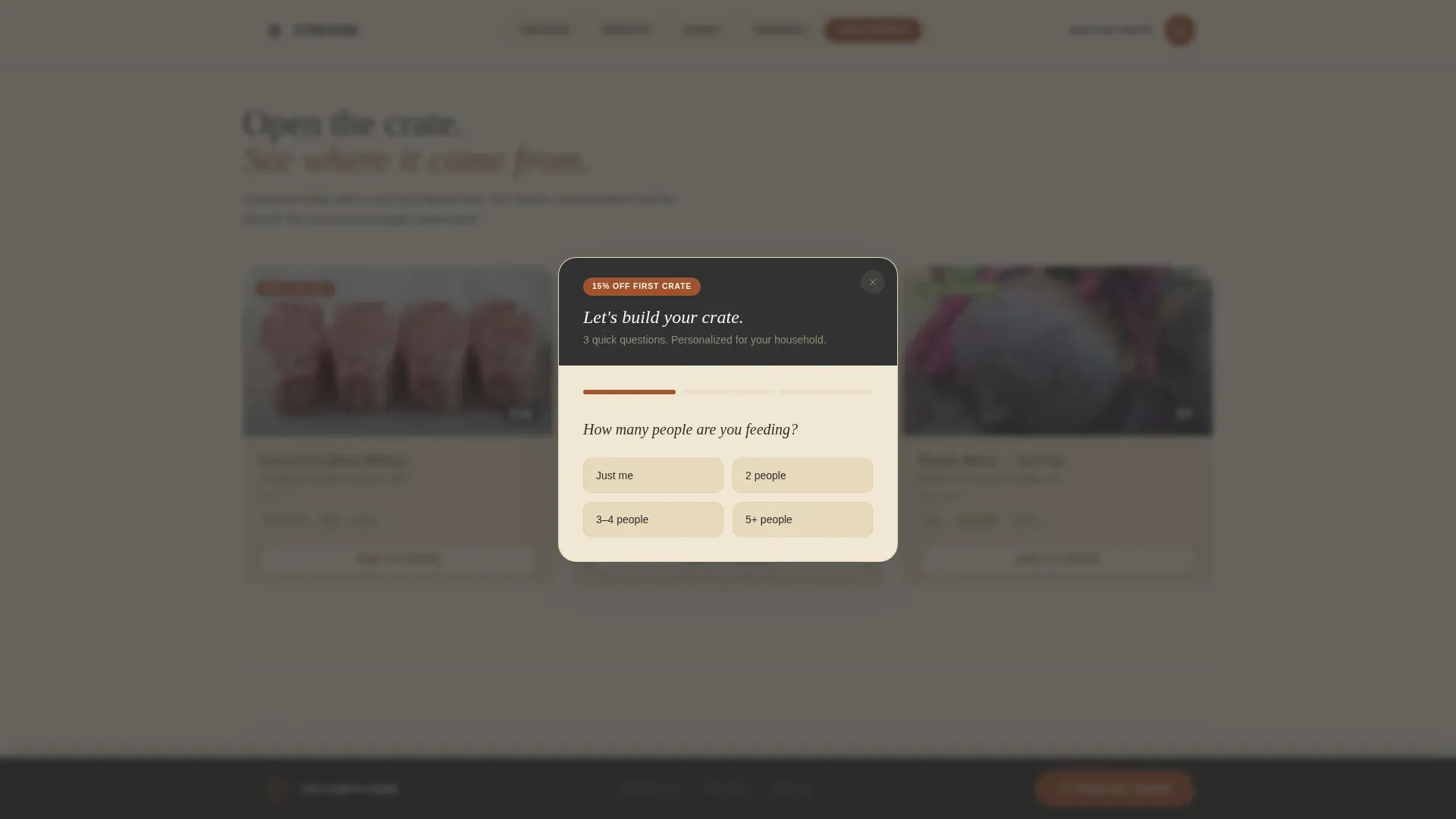 Curated Grocery Delivery Landing Page Template