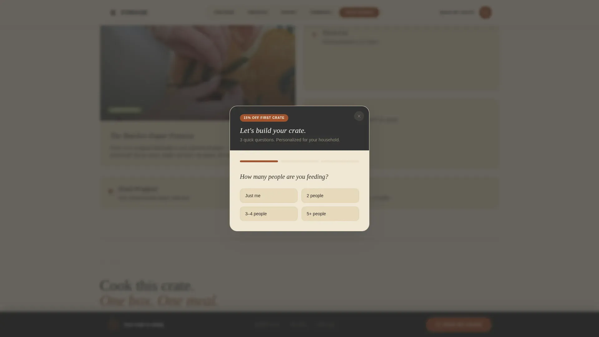 Curated Grocery Delivery Landing Page Template
