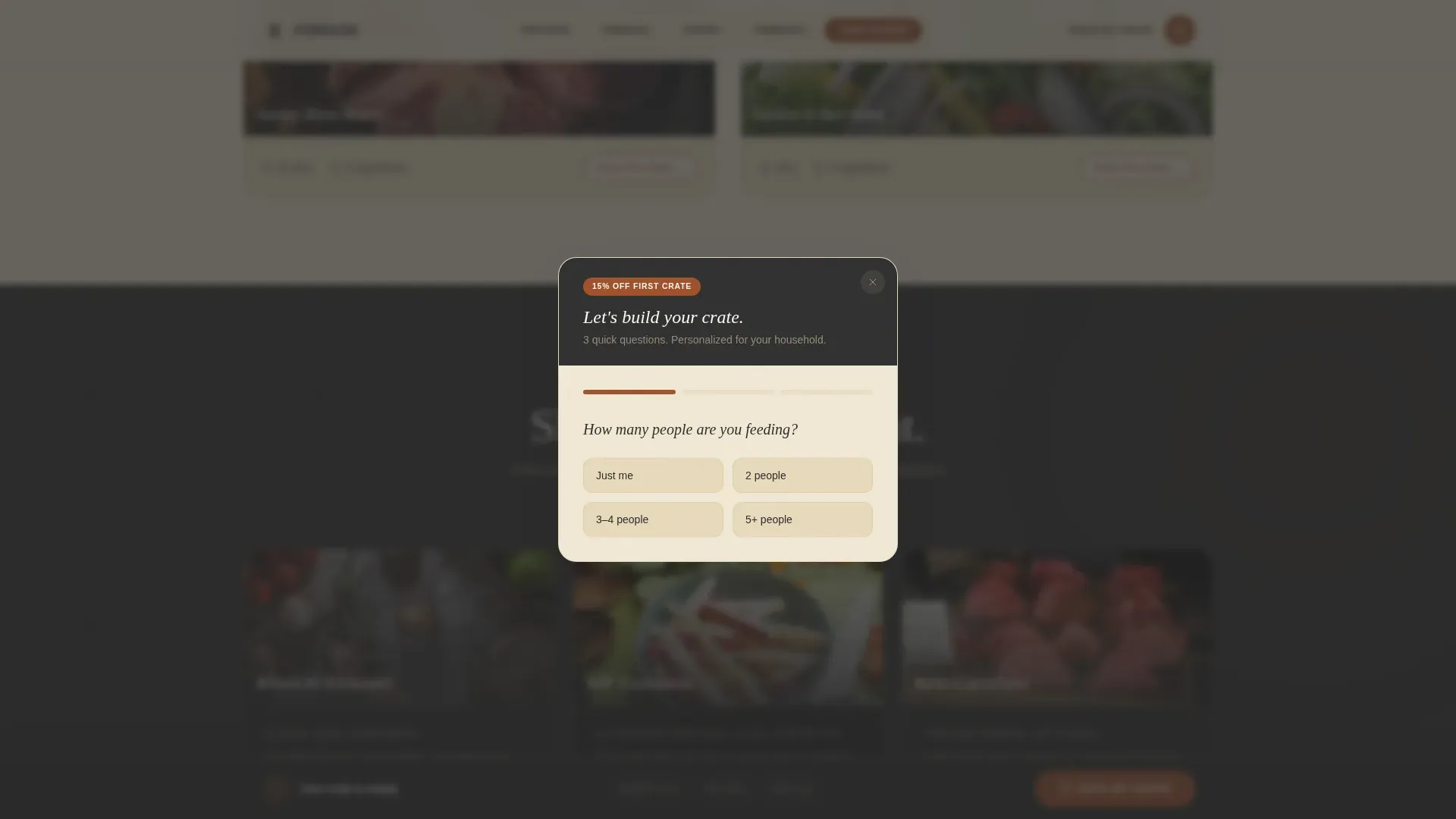 Curated Grocery Delivery Landing Page Template