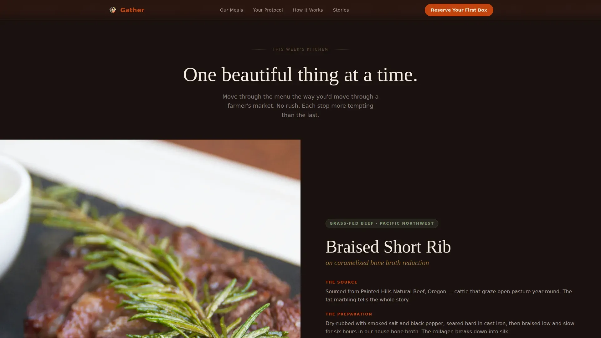 Natural Meal Delivery Landing Page Template