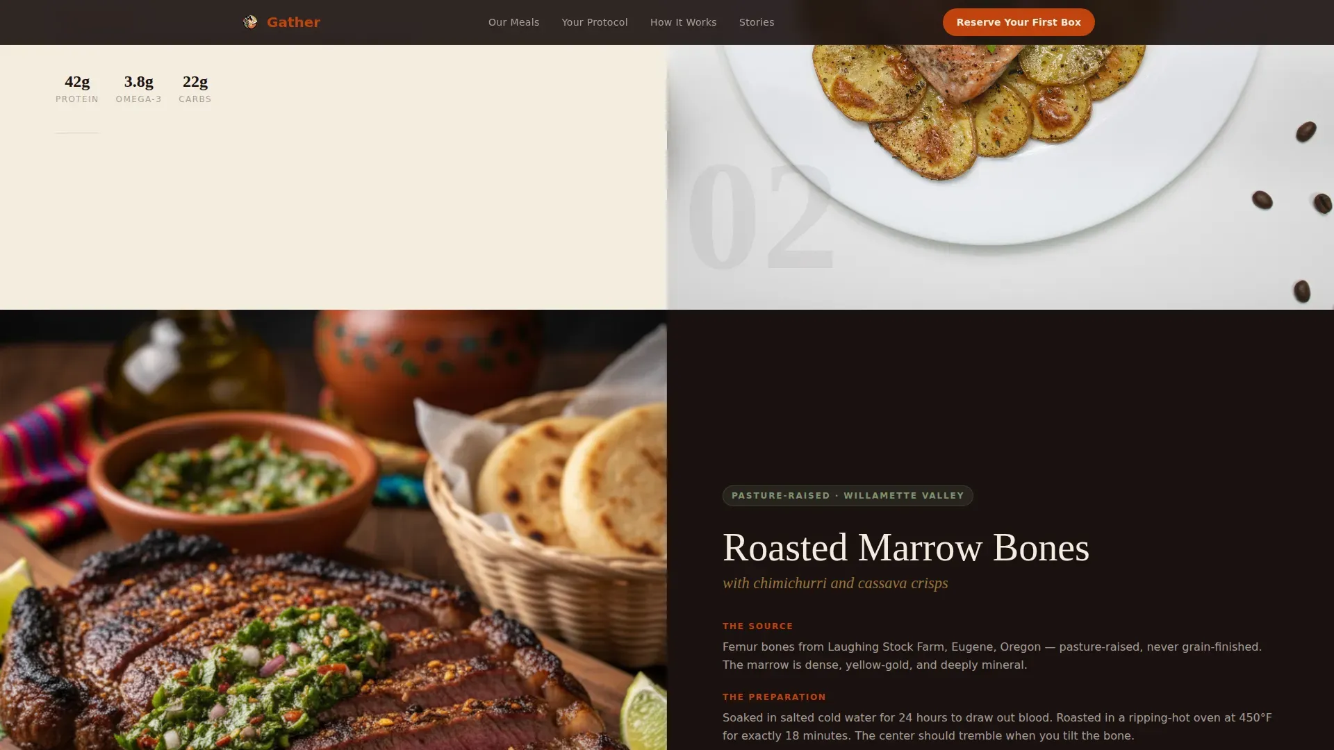 Natural Meal Delivery Landing Page Template