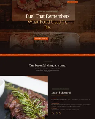 Natural Meal Delivery Landing Page Template