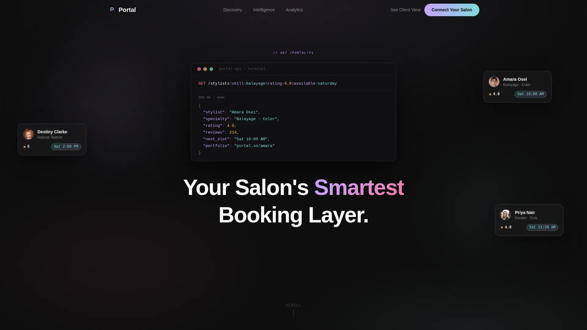 Specialist Beauty & Salon Software & SaaS Professional Website Template