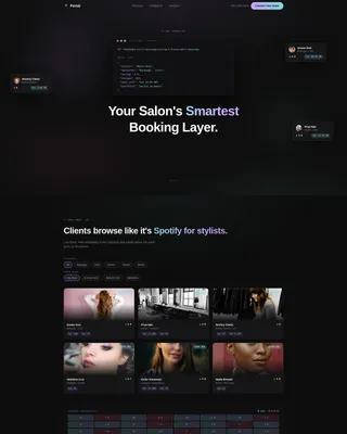 Specialist Beauty & Salon Software & SaaS Professional Website Template