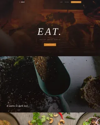 Ancestral Fire Dining Landing Page Template