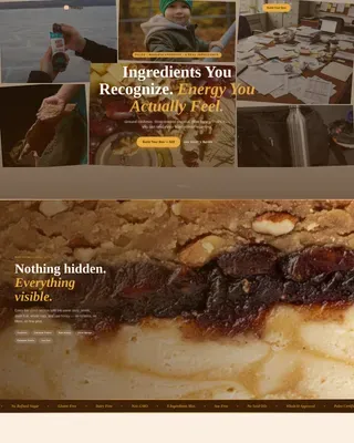 Wholesome Snack Brand Landing Page Template