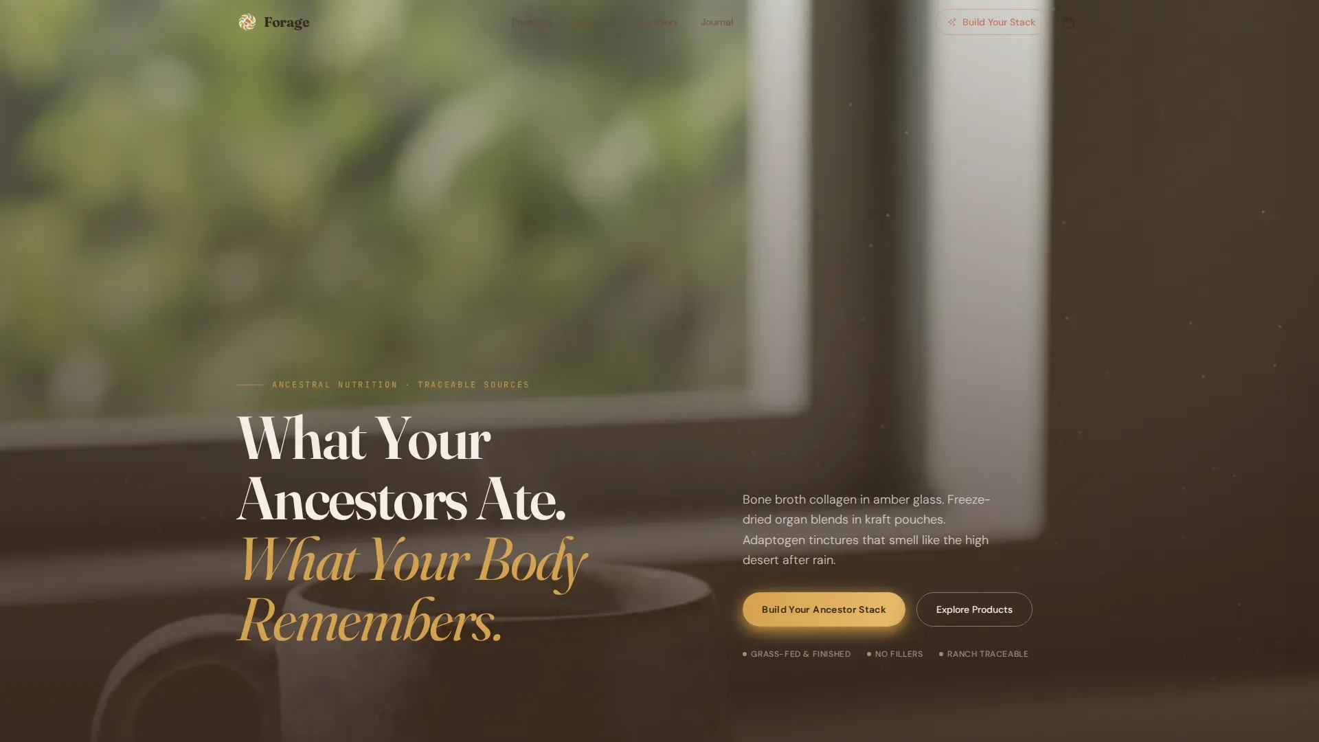 Ancestral Supplement Landing Page Template