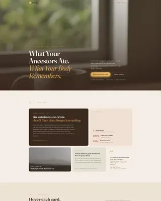 Ancestral Supplement Landing Page Template